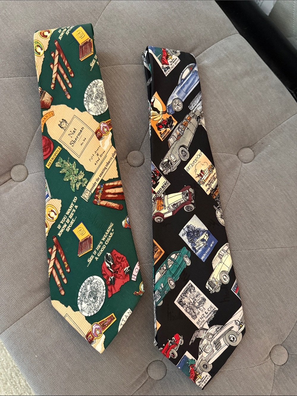 (2) Vintage Nicole Miller Ties